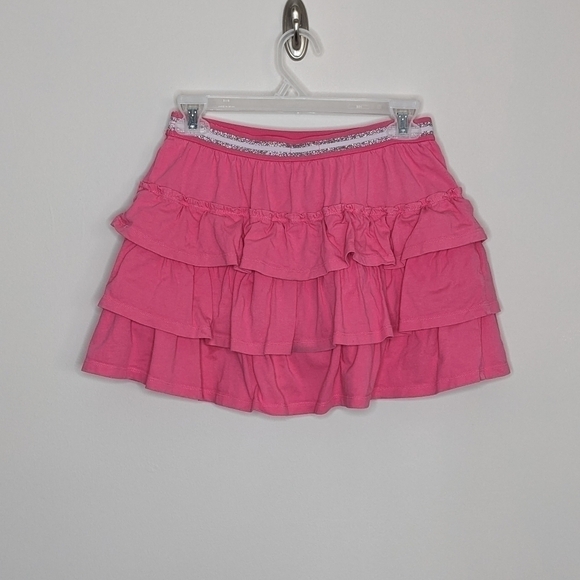 Boden Pink Tier Ruffle Skort Skirt 11/12 - Picture 2 of 5
